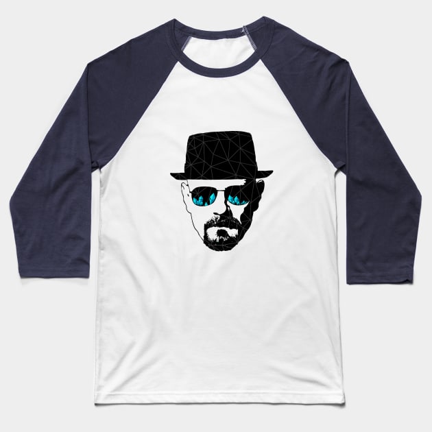 Blue-Meth Baseball T-Shirt by puglove